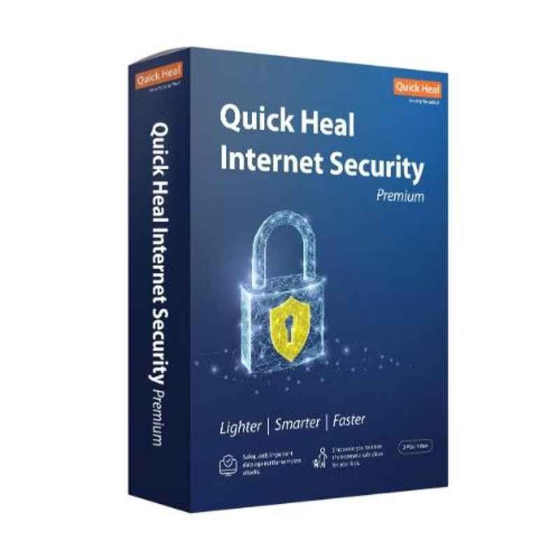 Quick Heal Internet Security Premium Version 2 Users 1 Year with DVD