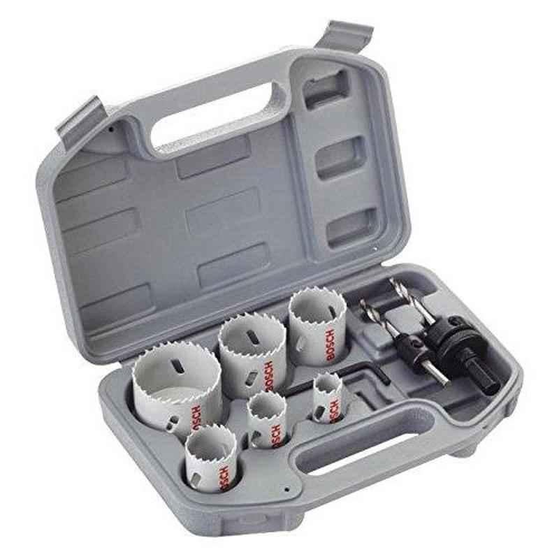Bosch 9 Pieces HSS Holesaw Set for Plumber, 2608580803