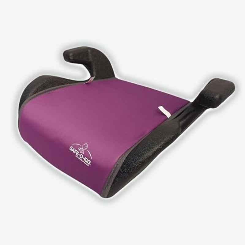 Safe-O-Kid Purple Polyester Backless Design Car Booster Seat for 6 Months to 12 Years Kids, SOK9TRA6P0011