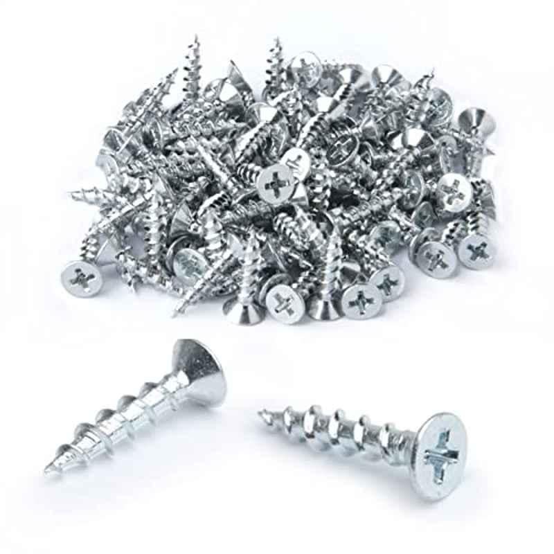 Screwtight 12x4mm Carbon Steel Zinc Finish Phillips Head Gypsum Drywall Screw (Pack of 500)