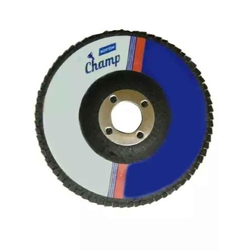 Norton 4 inch 36 Grit Aluminum Oxide Round Flap Disc, FP721H (Pack of 20)