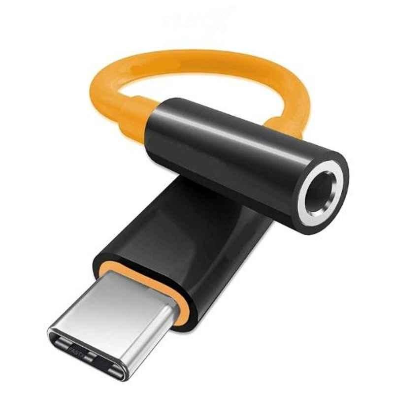 Bingo Orange Type-C to 3.5mm Jack Audio Connector