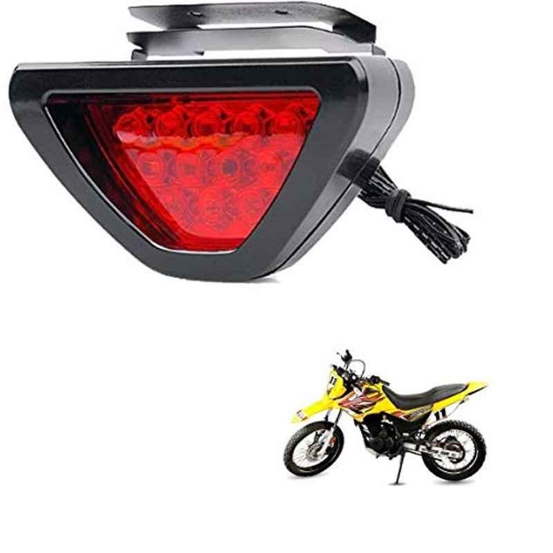 Kozdiko 12 LED Triangle Shape Bike Brake Light with Flash Mode for Hero Impluse, koz_94751