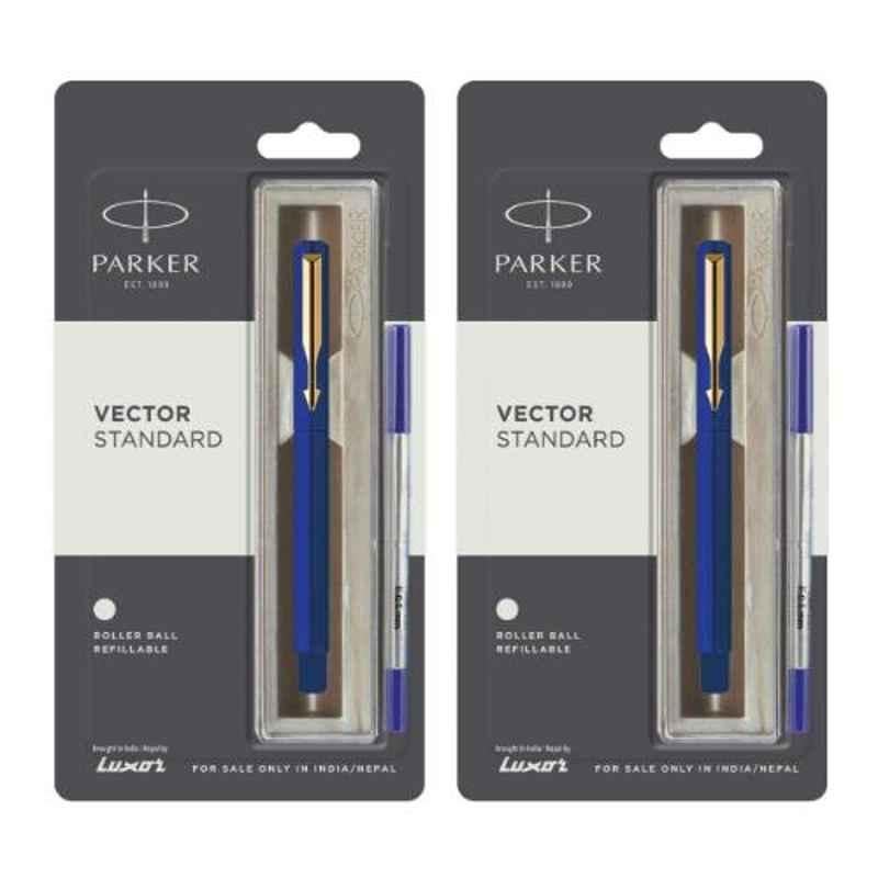 Parker Blue Ink Vector Standard GT Roller Ball Pen