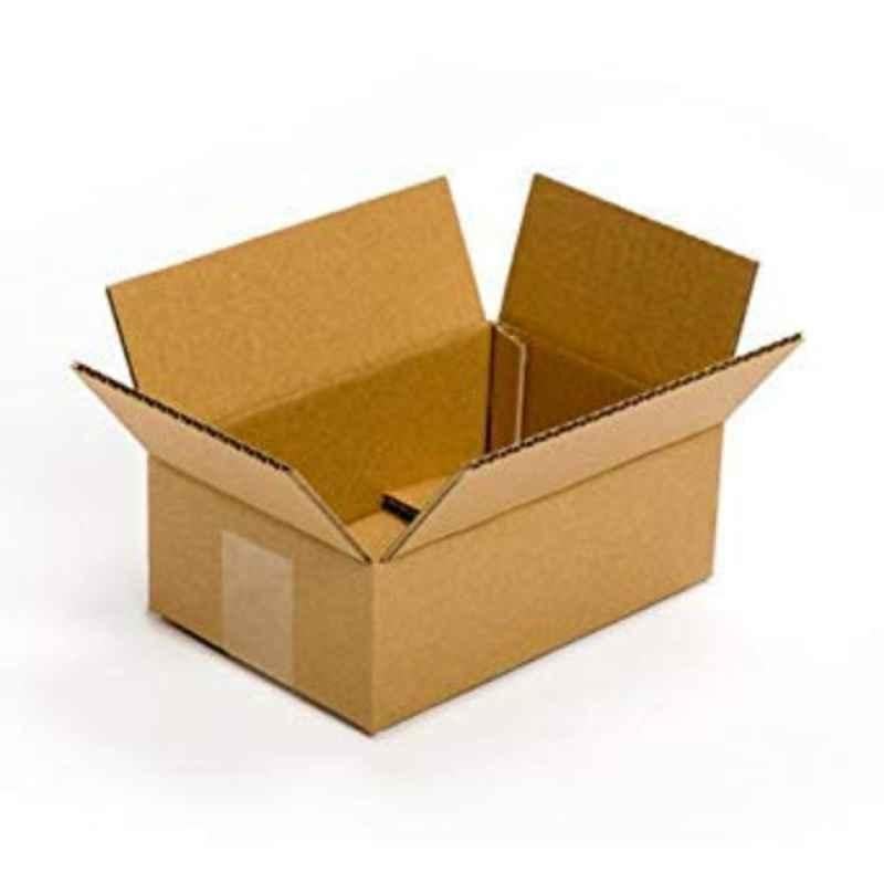 ABS 6x4x1.5 inch 3 Ply Paper Brown Rectangular Corrugated Box, ABS056 (Pack of 100)
