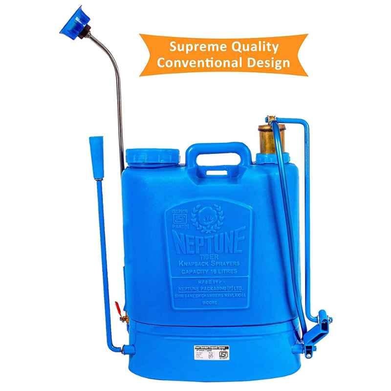 Neptune 16 Litre Blue Knapsack Hand Operated Garden Sprayer, Hariyali-10