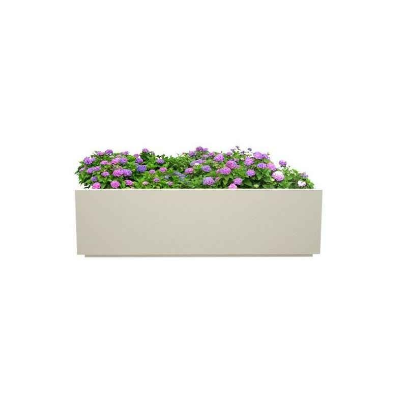 Yuccabe Italia 24 Inch Cream White Box Tray Wall Hanging Planter
