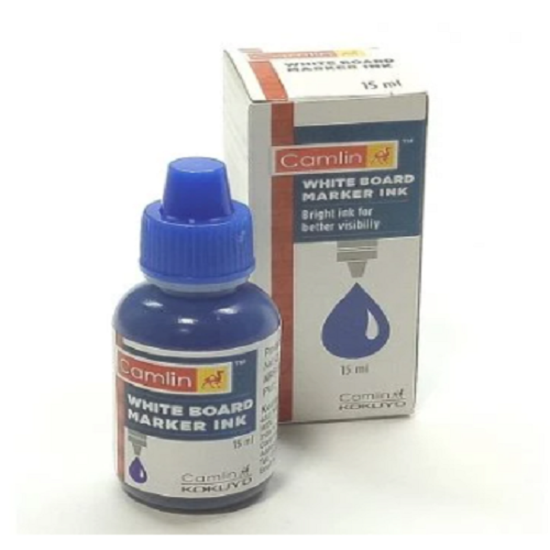 Camlin Blue White Board Marker Ink, 20000C407 (Pack of 10)