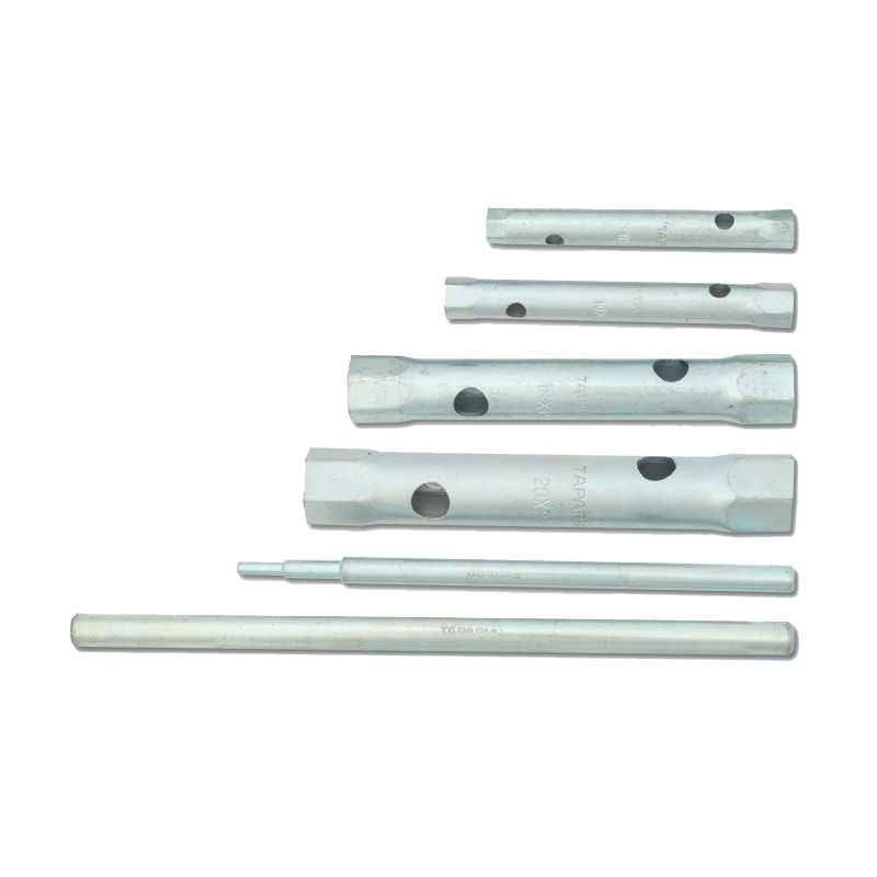 Taparia 12 Pcs Matt Finish Tubular Spanner Set with Tommy Bar, TS 12P