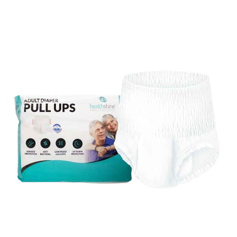 Healthshine 10 Pcs 28-40 inch Anti Bacterial Rash Free Adult Diaper Set, Size: M