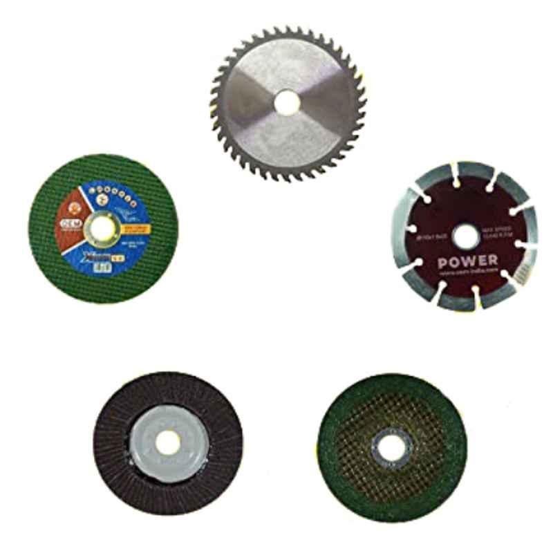 HPD 4 inch Wood Cutting Wheel Set for Angle Grinder (Pack of 5)