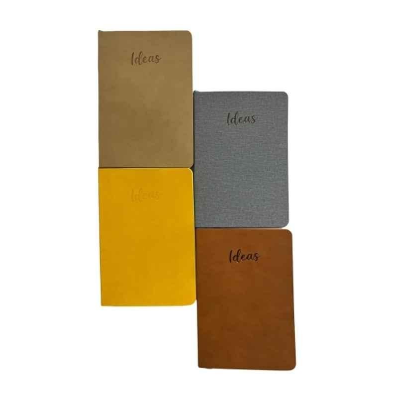 Pragya Executive 192 Pages 14.5x21cm A5 Light Brown Notebook with Soft Leather Cover, PP240_Ruled_Light Brown