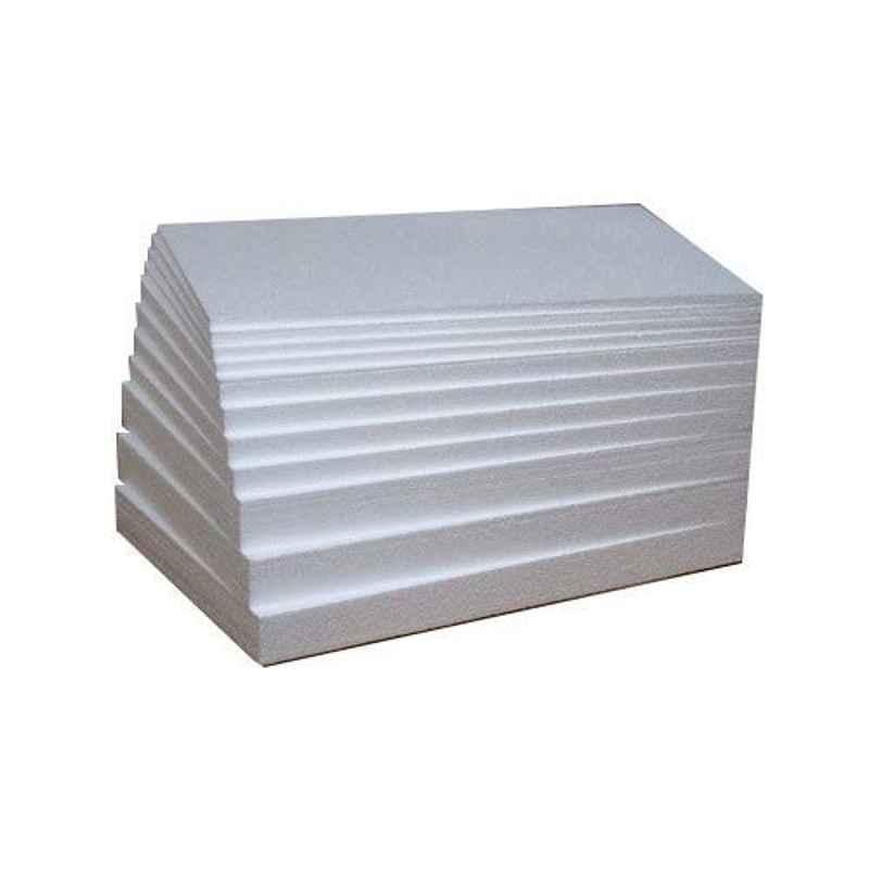MM WILL CARE 0.5x0.5m White Thermocol Sheet, MMWILL1134, (Pack of 6)