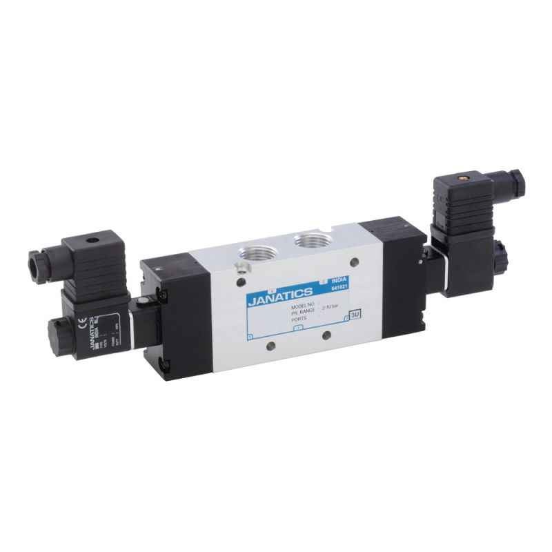 Janatics 5/2 Type G1/2 Double Solenoid Valve, DS257SS63-W