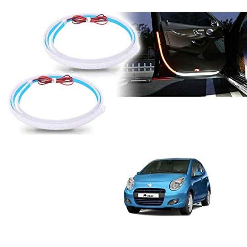 Kozdiko 2 Pcs 120cm Car Door Opening Warning LED Strips Safety Light Set for Maruti Suzuki A-Star