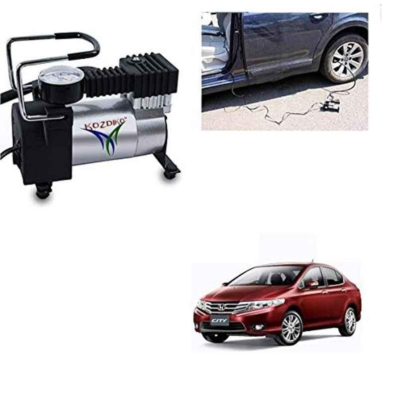 Kozdiko 12V DC Heavy Duty Metal Tyre Inflator for Honda City Ivtec2010-2014, Tyre_Inflator_D160
