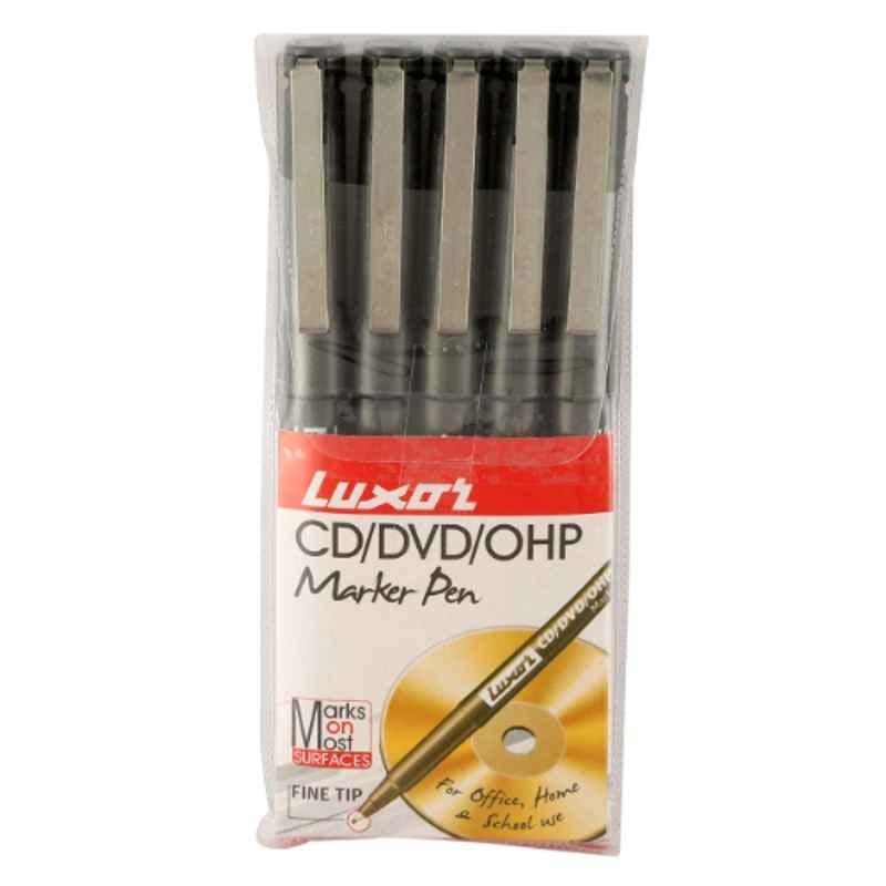 Luxor Sng Fine Black Permanent Marker Pen, 969 (Pack of 500)