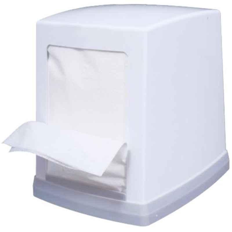 Delta Solutions White Cube Napkin Dispenser, 1751