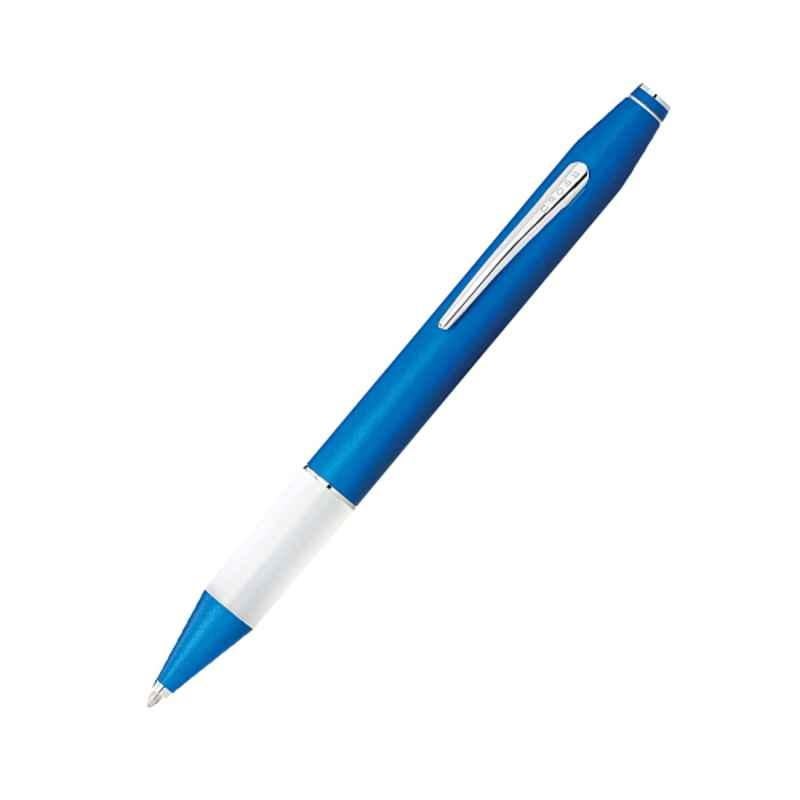 Cross Easywriter Black Ink Blue Chrome Finish Ball Pen with 1 Pc Black Ballpoint Tip Set, AT0692-4