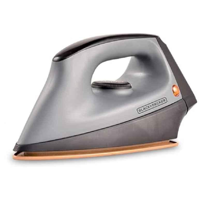 Black & Decker 1100W Force Black & Grey Heavy Weight Dry Iron with Automatic Shut-Off Press Box, BXIR1102IN