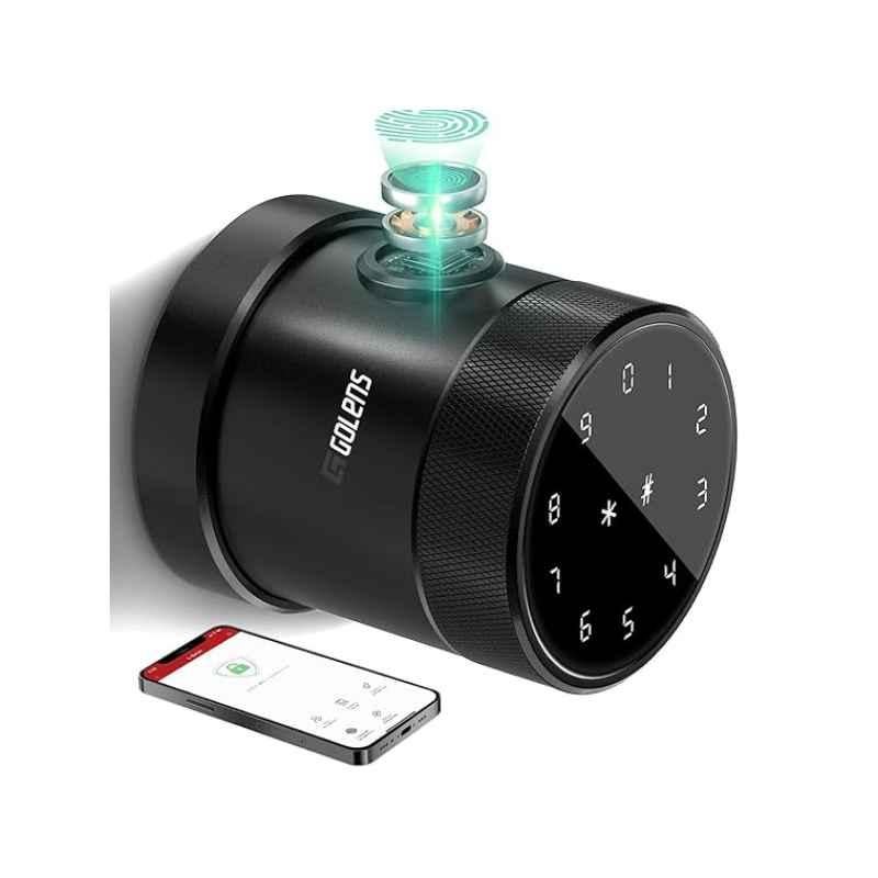 Golens X40 Wi-Fi Aluminum Black Smart Digital Door Knob Lock