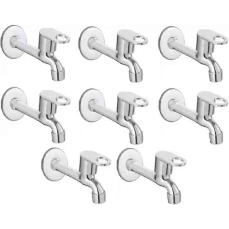 Fastgear Prime Stainless Steel Long Body Tap with Wall Flange (Pack of 8)