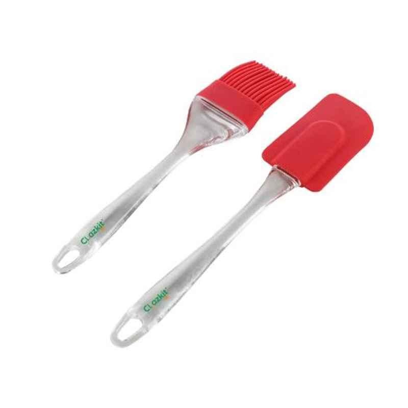 Freakonline 2 Pieces 7 inch Silicone Brush & Spatula Set