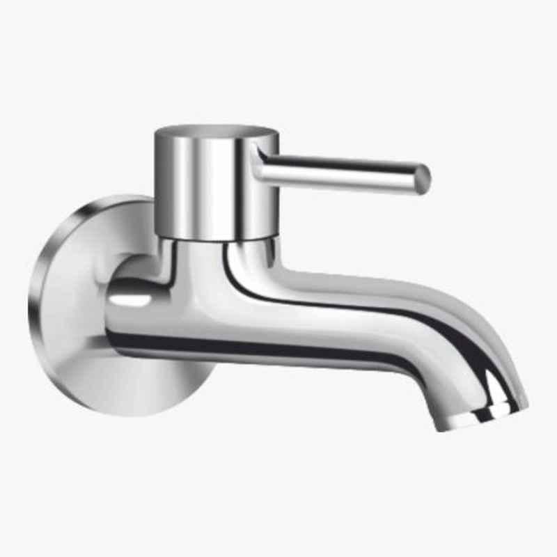 Kerovit Nucleus Silver Chrome Finish Bib Tap with Flange, KB111004
