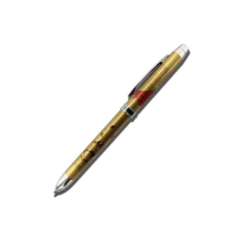 PENAC Maki-E Gold Blue Ink Multifunction Pen, TF1801-15-002B
