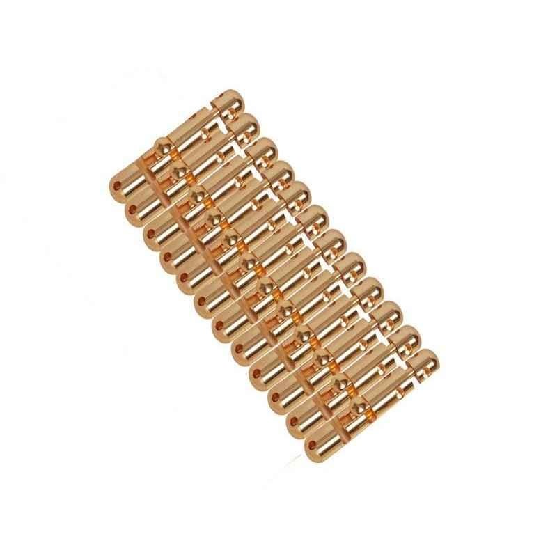 Smart Shophar 6 inch Brass Gold Capsule Tower Bolt, SHA10TW-CAPS-GL06-P12 (Pack of 12)