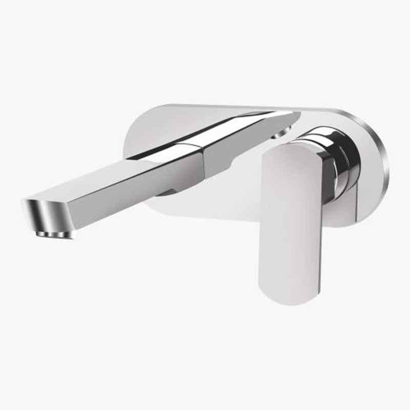 Kerovit Orion Silver Chrome Finish Single Lever Concealed Wall Mounted Basin Mixer Trims, KB611023