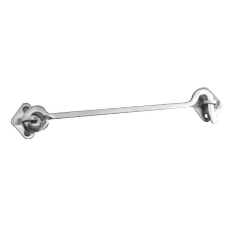 Smart Shophar 4 inch Stainless Steel Silver Square Gate Hook, SHA40GH-SQUA-SL04-P1