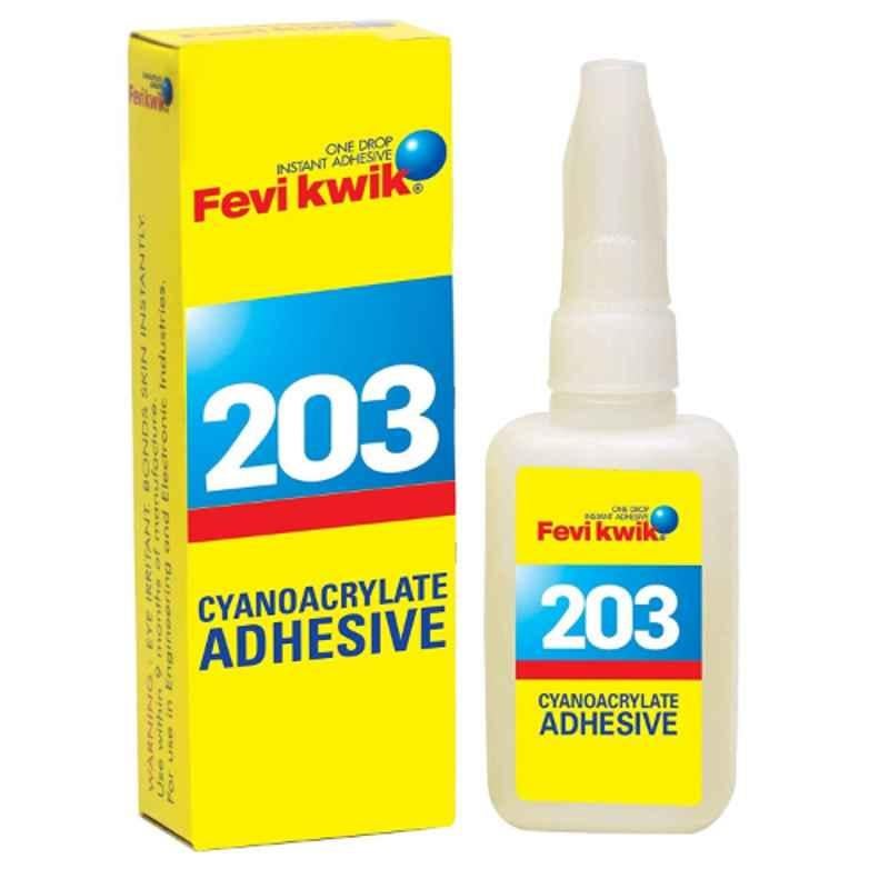 Fevikwik 203 20g Cyanoacrylate Adhesive, (Pack of 3)