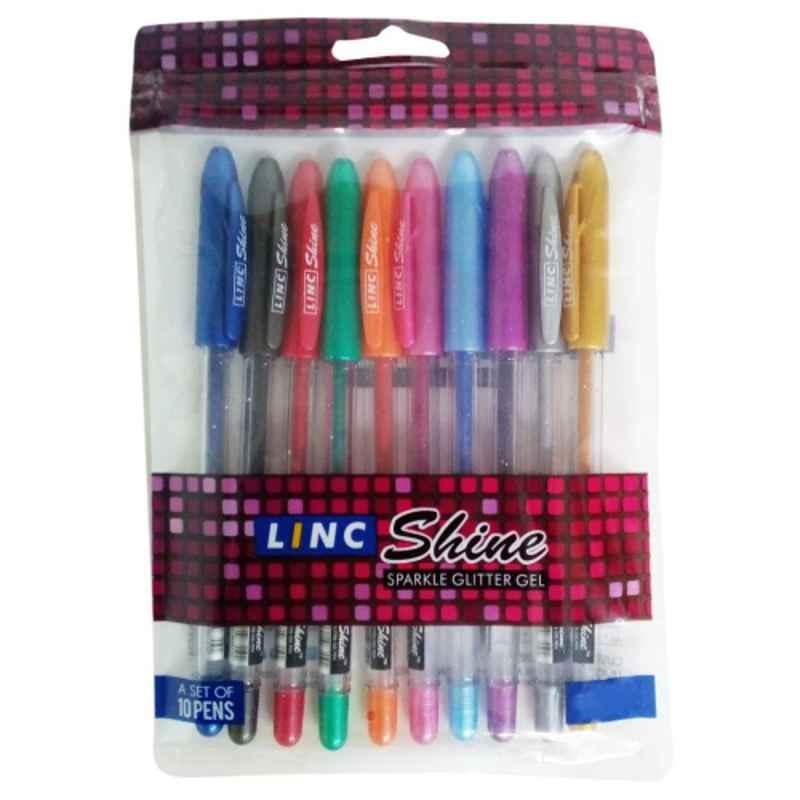 Linc Shine Sparkle Assorted Glitter Gel Pen (Pack of 40)