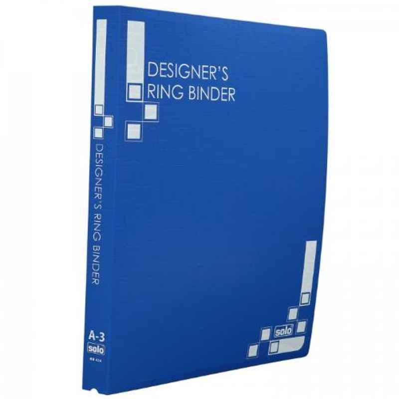 Solo A3 Assorted 4-D Designer's Ring Binder, RB434 (Pack of 10)