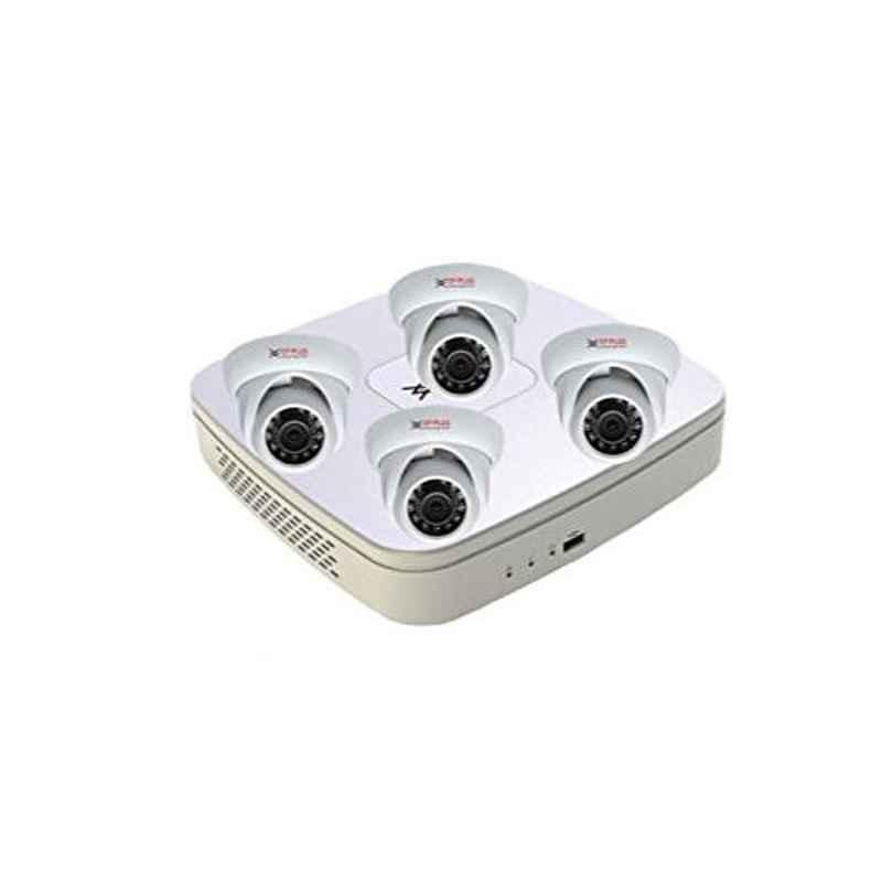CP Plus Hdcvi 1 MP 4 Channel Dvr & 4 Dome Camera