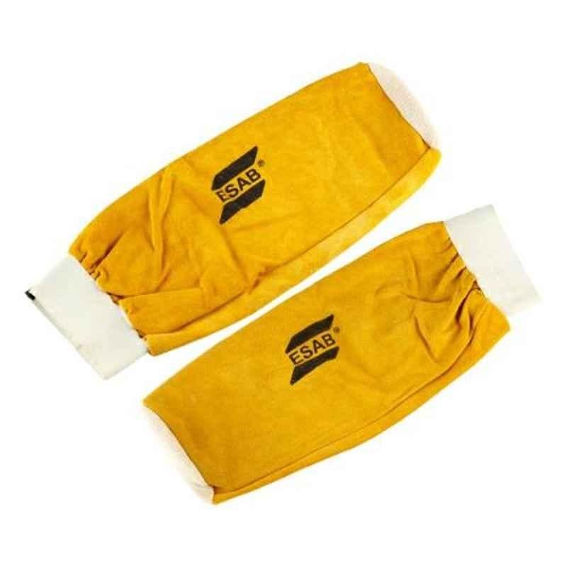 ESAB Yellow Leather Welding Hand Sleeve, Size: Standard