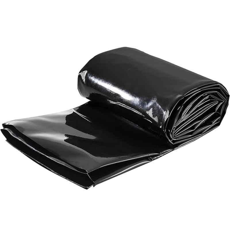 Singhal 2.26x20ft 400 Microns HDPE Black Pond Liner Sheet