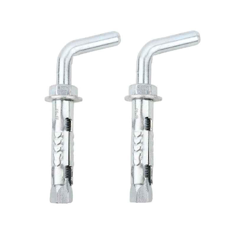 Lovely 10x100mm Mild Steel L-Hook Fastener for Geyser (Pack of 2)
