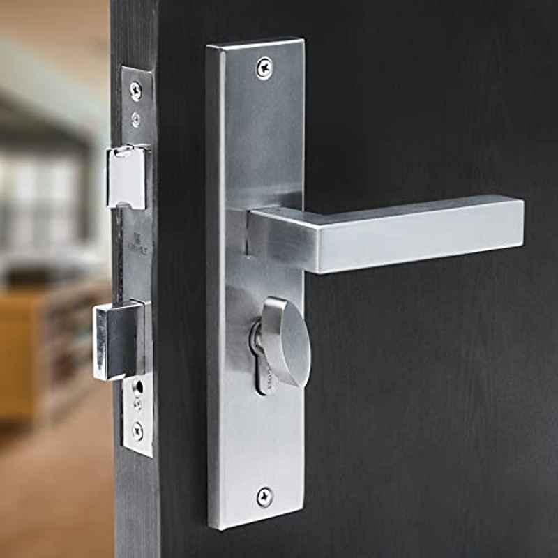 Voltizi 8 inch Stainless Steel 304 Matt Finish Mortise Door Lock Handle Set with One Side Key, LB-201