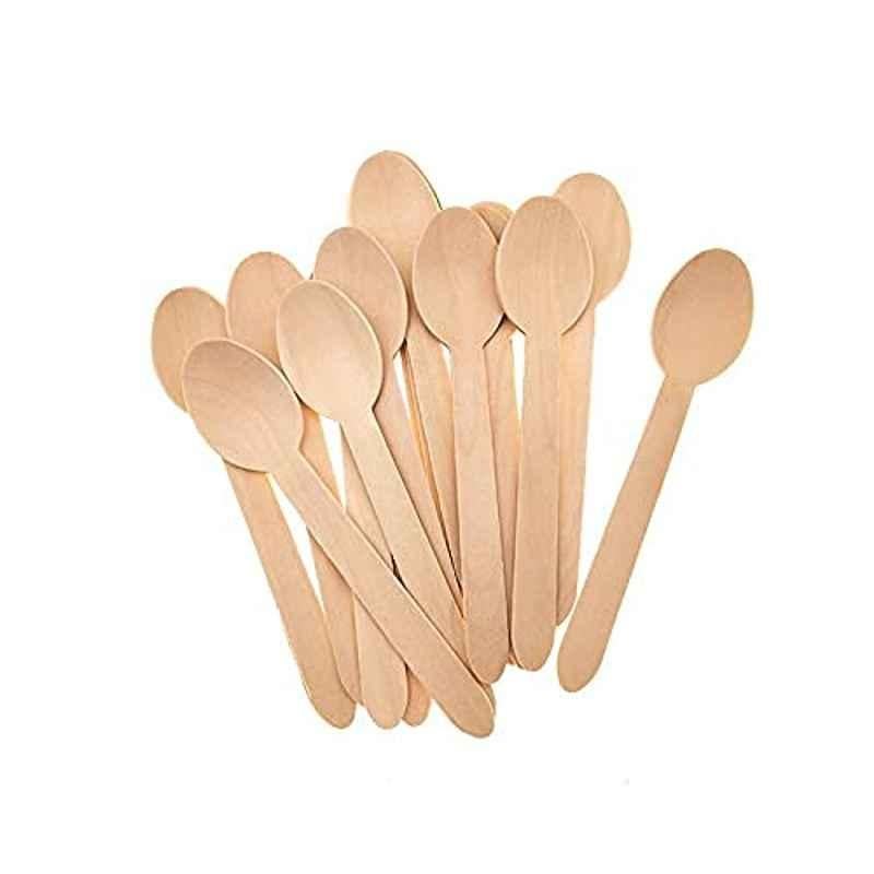 Deera 160mm Wooden Disposable Spoon (Pack of 50)