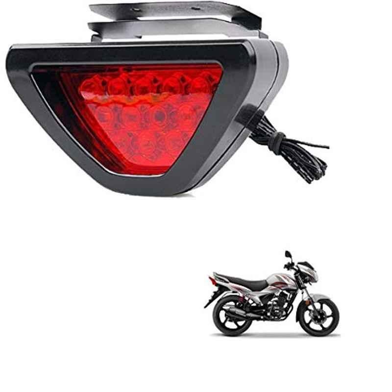 Kozdiko 12 LED Triangle Shape Bike Brake Light with Flash Mode for TVS Untitled-1 Victor, koz_94851