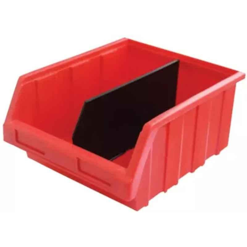 Aristo 380x320x170mm Plastic Red Industrial Bin with Partition, CRATE-100