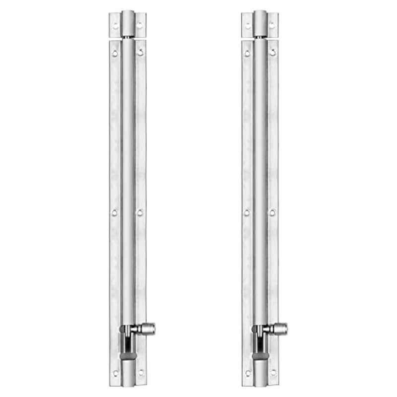 Saze 12 inch Stainless Steel Plain Tower Bolt (Pack of 2)