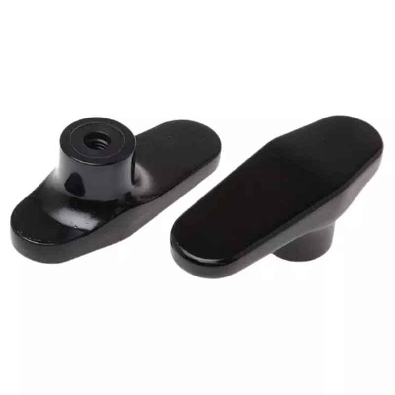 RS Pro M8 Plastic Black 1-Arm Clamping Knob, 2670831