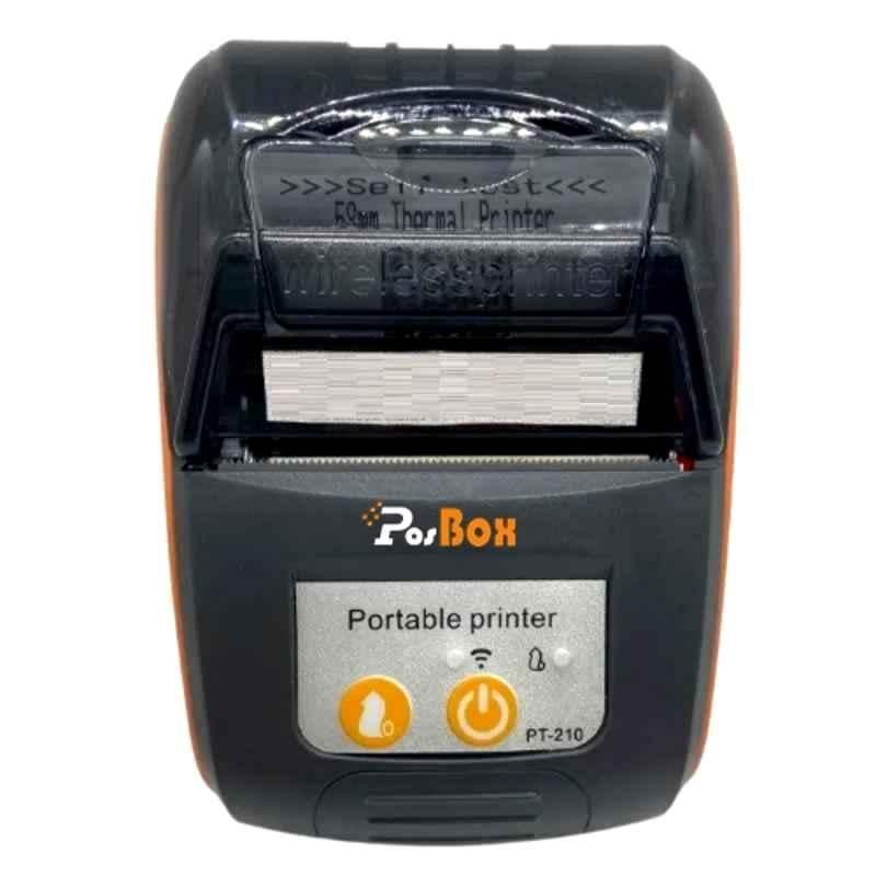 PosBox PT-210 Bluetooth Thermal Receipt Printer 2 Inch Portable Mini Receipt Printer with 1500mAh Rechargable Battery and 1 Year Warranty