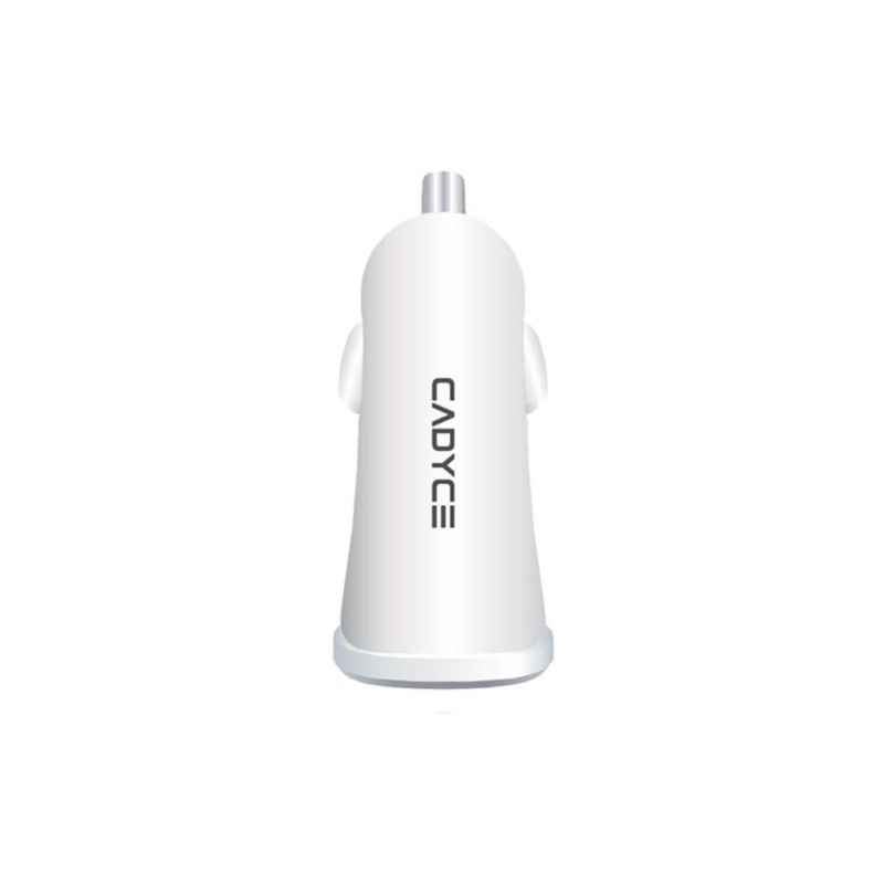 Cadyce Grey Dual Car Charger with 1m Lightning Cable, CA-CCL1