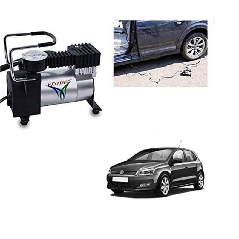 Kozdiko 12V DC Heavy Duty Metal Tyre Inflator for Volkswagen Polo, Tyre_Inflator_D5