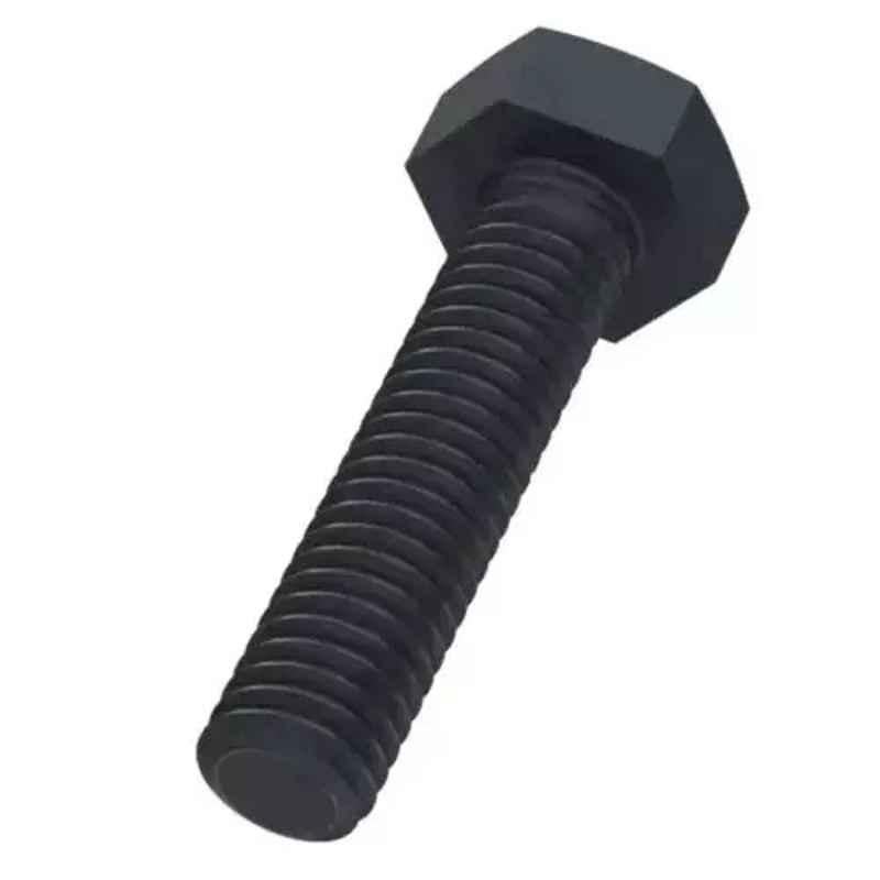 TVS 7/8x7-1/4 inch Cold Forged High Tensile Hexagonal Head Bolt/Screw, Grade: 5.2/8 (Pack of 10)