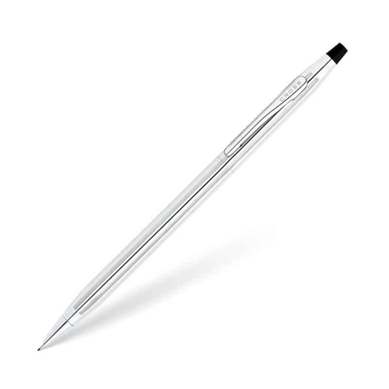 Cross Century 0.7mm Chrome Finish Mechanical Pencil with 3 Pencil Leads & 1 Pc Eraser Set, 3502P